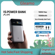 Gleamo 【ccc certified】CUKTECH 15 Air Power Bank 15000mAh 100W GaN Fast Charging powerbank for iphone