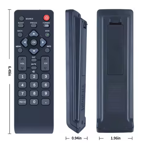 Compatible Sylvania Emerson TV Remote Control NH001UD NH000UD Spare Parts for LC320EM2 LC320EM1 LC40