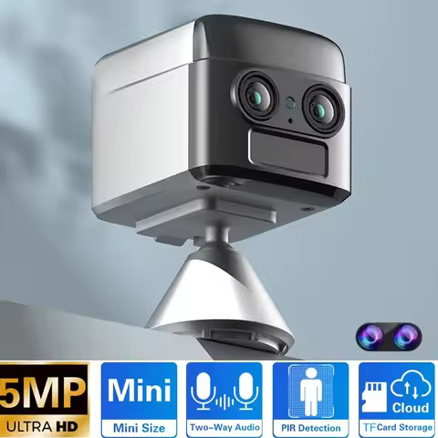 4K 6X Zoom Mini Wifi Camera PIR Human Motion Detection Infrared Night Vision Cam Outdoor Home Monito