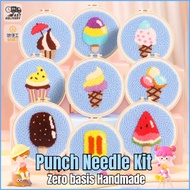 6 Inches - Punch Needle Kit - Embroidery Kit Set - Needlework for Beginner - Cross Stitch Set/DIY - 