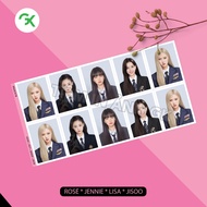 ID Photo BLACKPINK - Size 3x4 Rosé - Jisoo - Jennie - Lisa