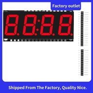 Time Clock Tube Module 4 Bits 7 Segment 0.56 Inch LED Display Module Red