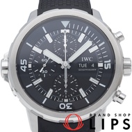 萬國錶(IWC) Aquatimer 自動計時腕錶 IW376803。含原廠錶盒及保固卡。不鏽鋼錶殼/橡膠錶帶。男士腕錶，黑色錶盤。拋光處理。成色極佳。 [二手]