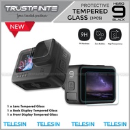 Telesineer GoPro Hero 9 Tempered Glass Screen Guard Lens Protector 3pcs - Latest TELESIN