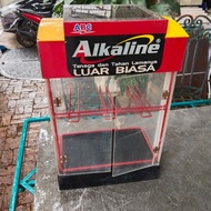 etalase bekas batre layak pakai wrana ngejreng