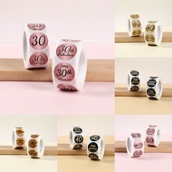 Multicolor Birthday Sticker 30th/40th/50th Themed Birthday Stickers Birthday Gifts Wrapper Sricker C