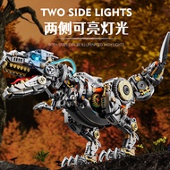 [48H Shipping] Meiji Mechanical Tyrannosaurus Rex Electric Building Blocks, Technological Trendy Ass