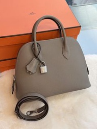 Hermes🌟Bolide 25 m8 銀河灰銀 epsom stamp K