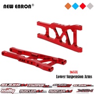2Pc Front Rear Lower Suspension Arms 3655X Aluminum Alloy For RC Car Parts Traxxas 1/10 Slash 4x4 Ru