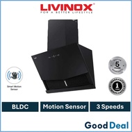 Livinox LCH-NITE-90BL Slanted Cooker Hood