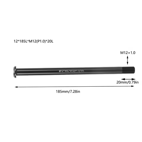 Aluminium Alloy Bike Thru Axle Hollow Light Weight Bike Hubs Thru Axle Adapter Length 117/168/185mm 
