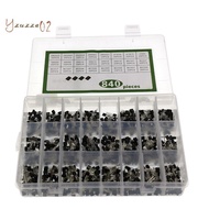 840Pcs/Set 24Values TO-92 Transistor BC547 BC327 BC337 2N2222 3904 PNP/NPN Transistors Set Electroni