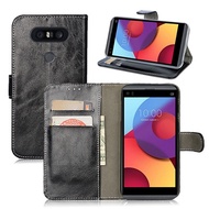 For LG Q8 Cover Q8 Wallet Cover for LG V30 Flip Leather Case for For LG Q8 H970 V20 Mini Stand Smart