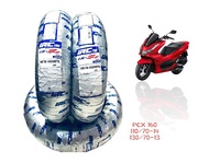 ยางนอก(IRC) IZ-Ss HONDA PCX160 เบอร์เดิมติดรถ หน้า110/70-14,หลัง130/70-13(อะไหลแต่งPCX160)