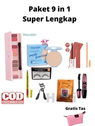 Wardah 1 paket / Paket kosmetik lengkap / make up 1 set wardah / bedak wardah 1 paket