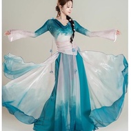 A Classical Dance Costume Dance Costume Classical Dance Gauze Costume Practice Costume Suit Performa