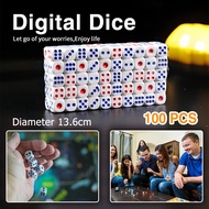 13.6mm Game Dice of Rounded Corner Six Sided Dice for Table Board Game or Teaching Math