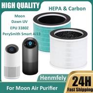 Fits Sterra Moon / PerySmith Ai13 Smart / Dawn UV EPU 3380Z Compatible 3 in 1 H14 Hepa & Carbon Repl