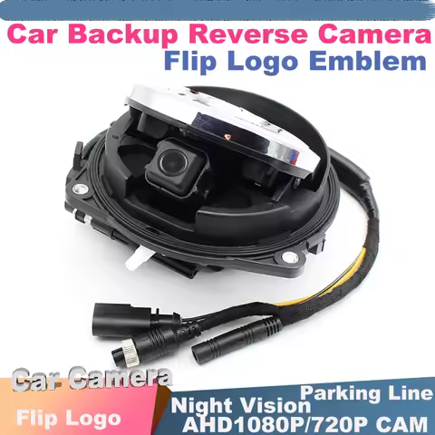 Flip Logo Badge Camera Emblem For Golf 6 7 MK6 MK7 GTI Passat CC B8 T-ROC EOS Polo ID3 Reverse Rear 