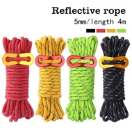 5mm Super Reflecitive Paracord Rope 4 meters | 5mm Tali Paracord Super Reflektif 4 meters | 5mm 快扣反光