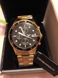 Emporio Armani AR5857 Gold Black 全新手錶⌚️
