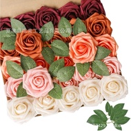 Leaf Rose Factory Style Rod PE50 Flower Belt Wholesale European Style Simulation Flower Boxed 8CM Fo