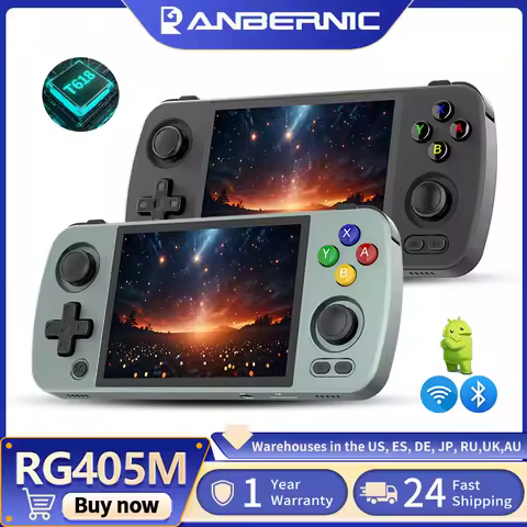Anbernic RG405M Handheld Game Console 4'' IPS Touch Screen Android12 System 4500mAh Metal Shell WIFI