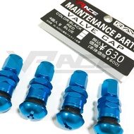 จุ๊บลม จุ๊บล้อ อลูมิเนียมอย่างดี Rays Valve Cap (สีฟ้า) จุ๊บลมรถยนต์ จุ๊บลมยางรถ จุ๊บลม จุ๊บลมแต่ง r