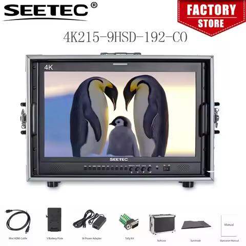 Seetec 4K215-9HSD-192-CO 21.5" IPS Full HD 1920x1080 Carry-on Broadcast Monitor with 3G-SDI HDMI AV 