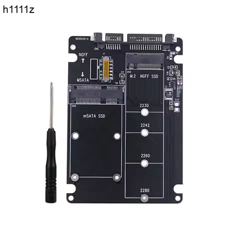 Adapter M2 SATA SSD mSATA SSD to SATA3.0 6Gbps Board SSD M2 mSATA Adapter M.2 to SATA Riser 2.5" SAT