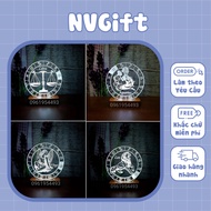 12 Zodiac Signs Night Light, 3D Led Room Decor Light, Meaningful Gift