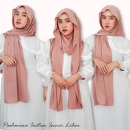 PROMO !!! Pashmina Inner Jersey Premium Tebal Menutup Leher Mleyot Flowly / Pasmina Kaos Rayon Oval 