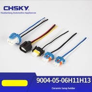 8. 900490059006 H11H13 Car Motorcycle Headlight Lamp Holder Car Bulb Ceramic Socket Connector QFPU