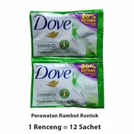 Dove Shampo Sachet 1 Renceng 12 Sachet Renteng Dove Sampo