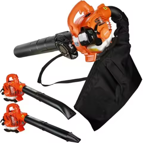 3 in 1 Cordless Handheld Gas Leaf Blower Leaf Vacuum and Mulcher with Bag for Efficient Yard Cleanup