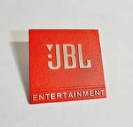 02 cái tem nhôm dán thùng loa JBL kích thước 5cm kim loại cao cấp ( đỏ cam)