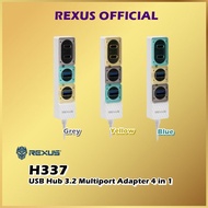 Rexus H337 USB Hub 3.2 Multiport Adapter 4 in 1 Port USB Hub H-337