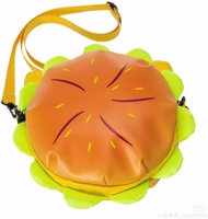 Crossbody Hamburger Purse Hamburger Backpack Unique Cheeseburger Backpack Funky Purse Happy Meal Pur
