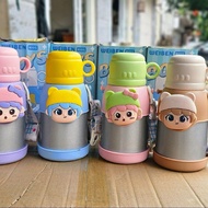 Children's Thermal Water Bottle, Cute School Water Bottle [Free Bottle Cleaning Brush]