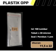 OPP Plastic Size 11.5 cm x 22 cm 11.5x22 cm/ 11.5 x 22 cm/