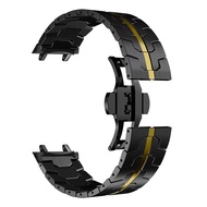 Luxury Titanium Strap for Amazfit T Rex 3 สายนาฬิกาสแตนเลส Metal Stainless Steel Band Wristband Brac