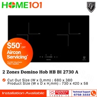 EF 2 Zones Domino Hob HB BI 2730 A