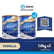 BEST- Ensure Gold HMB Vanilla 1.6KG For Adult Nutrition Bundle of 2