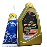 Havoline caltex 10W40 SN MB scooter oil Combo 120ml gearbox oil