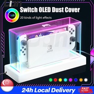 Nintendo Switch Oled Dust Cover Base 20 Colors Light Transparent Nintendo Switch Game Console Host Dock Acrylic Cover