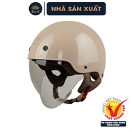 Mũ Bảo Hiểm Nửa Đầu Kính Âm Royal Helmet M239 Trơn Hàng Chính Hãng Bảo Hành 1 năm