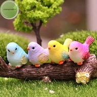 strongaroetrtn 1pcs Artificial Colorful Little Bird Figurine Animal Model Home Decor Miniature Fairy Garden Decoration Accessories Modern sg