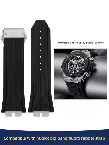 Fluororubber watch strap for Hengbao Hublot BIGBANG Big Bang 421/441 special quick release watch cha