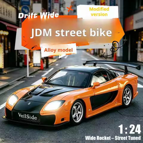 1:24 Boxed RX7 Fast & Furious 3 Han's Iconic Ride Exquisite Die-Cast Alloy Supercar Model Decorative