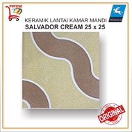 Keramik Lantai Kamar Mandi Kasar Pegasus Salvador Cream 25 x 25